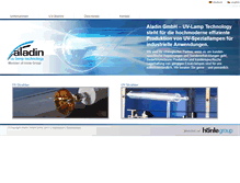 Tablet Screenshot of aladin-uv.de